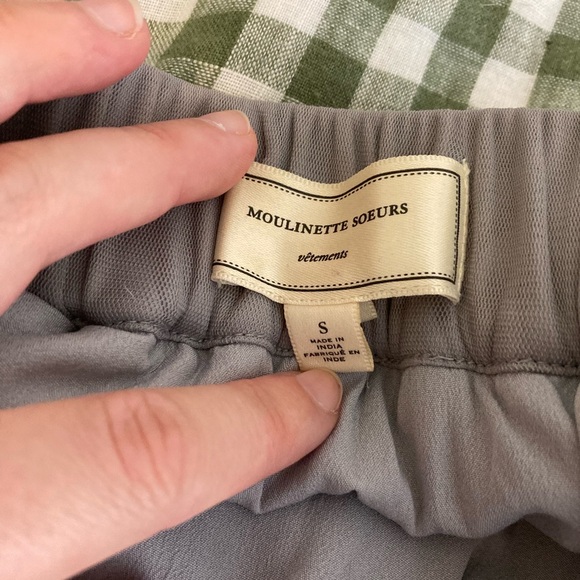 Vintage Moulinette Soeurs Gray Tulle Skirt with Embroidery - Picture 10 of 11